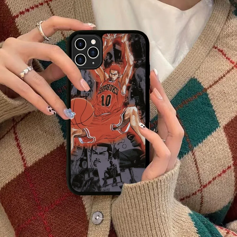S-Slam D-Dunk Anime Phone Case Silicone PC+TPU For IPhone 11 12 13 14 15 16 Plus Pro Max Cover