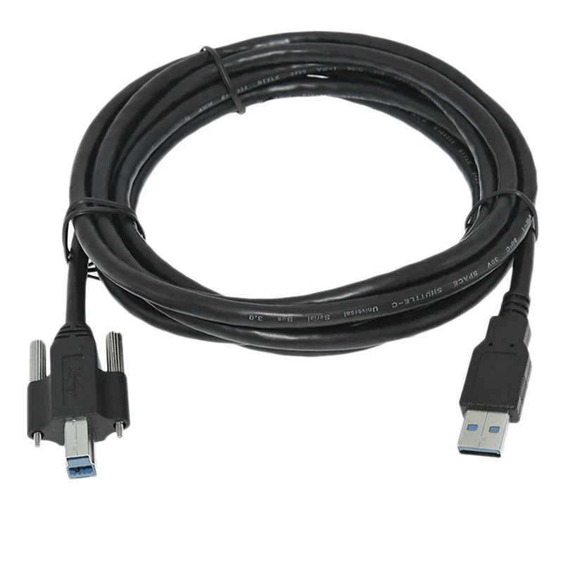 

USB 3.0 Square Port Printer Cable with Screw A-Male To B-Male Blu-Ray Drive Connection Data Cable Adapter Cable 0.5M