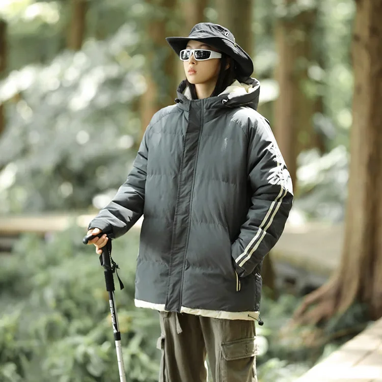 Мужское пуховое стеганое пальто зима 2023 новый стиль молодежная корейская модная