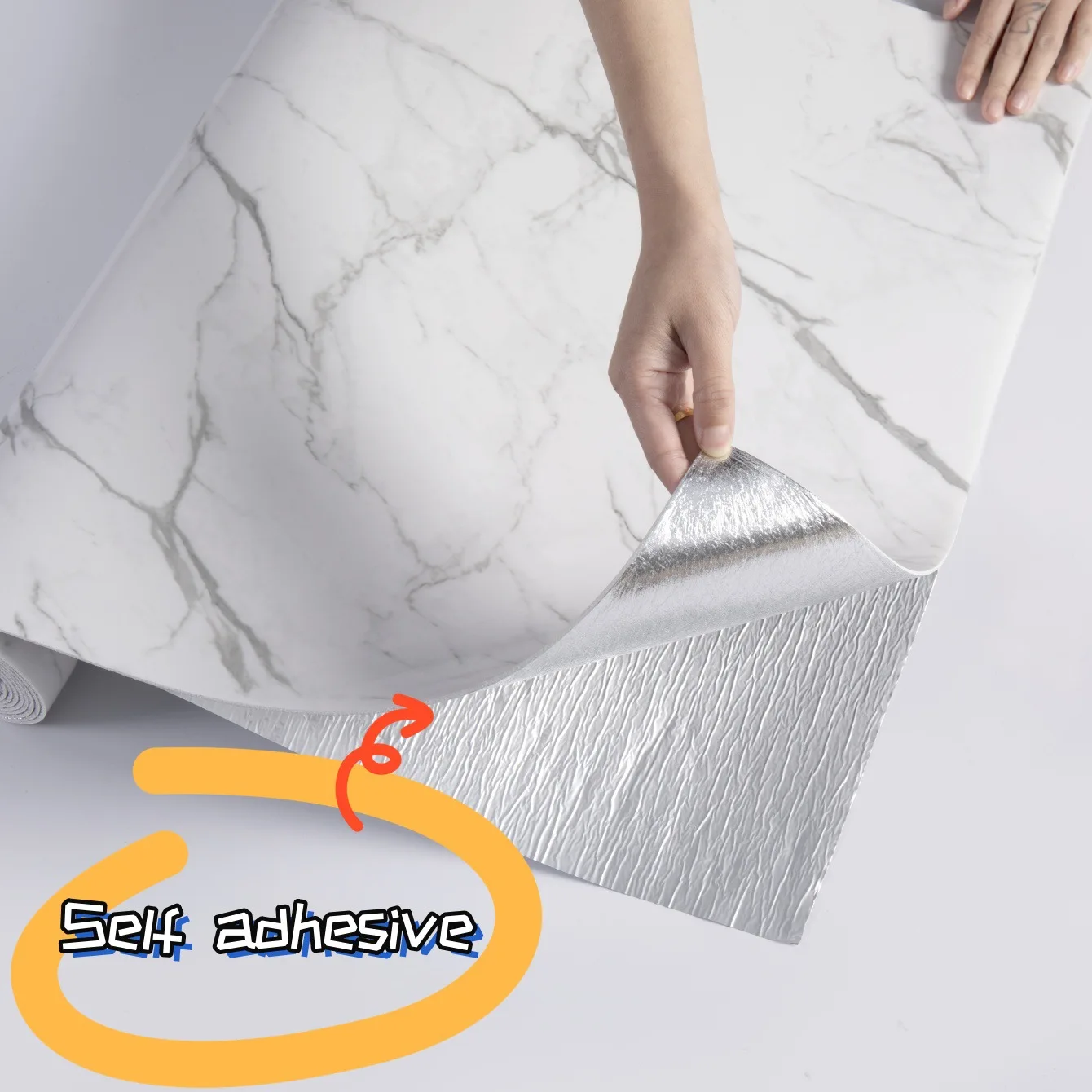 QiAds мрамор самоклеятся не оставляет клей самоклеящаяся отремонтированная