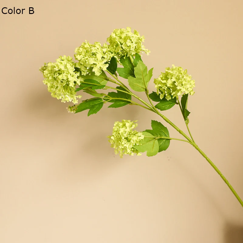 1 шт. имитация 5 головок снежинок Гортензия искусственные цветы для дома