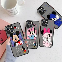 cute mickey mouse cartoon matte case for apple iphone 13 pro 11 12 7 xr x xs max 8 6 6s plus se 2022 soft phone cover
