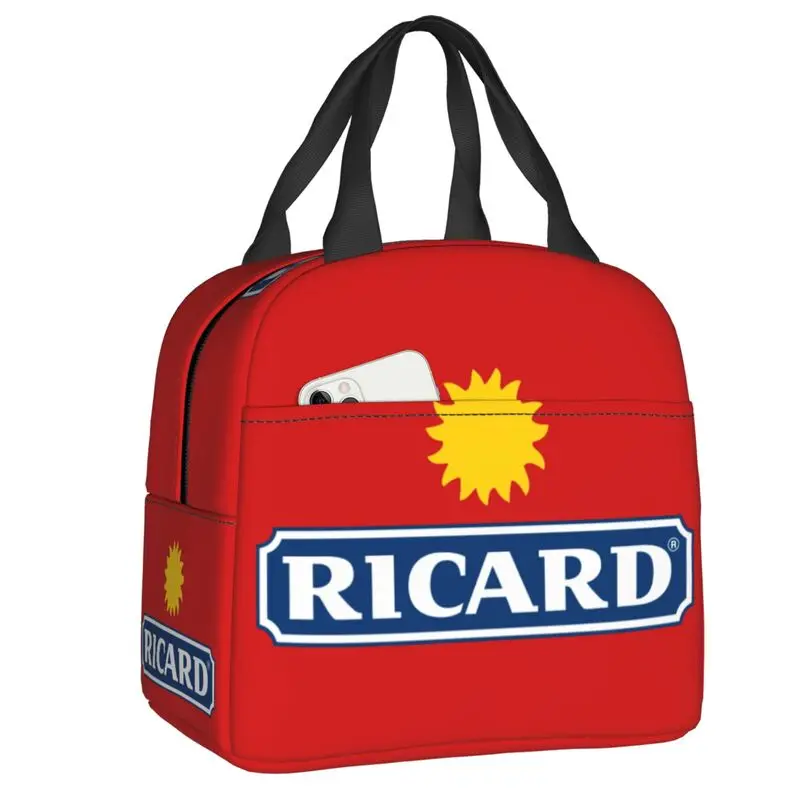 

Ricard Lunch Bag Reusable Cooler Thermal Insulated Bento Box For Women Kids School Children Picnic Travel Food Tote Bags