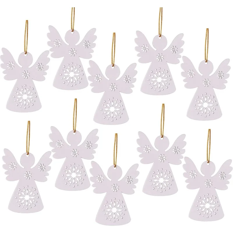 

Набор деревянных украшений с ангелами для рождественской елки