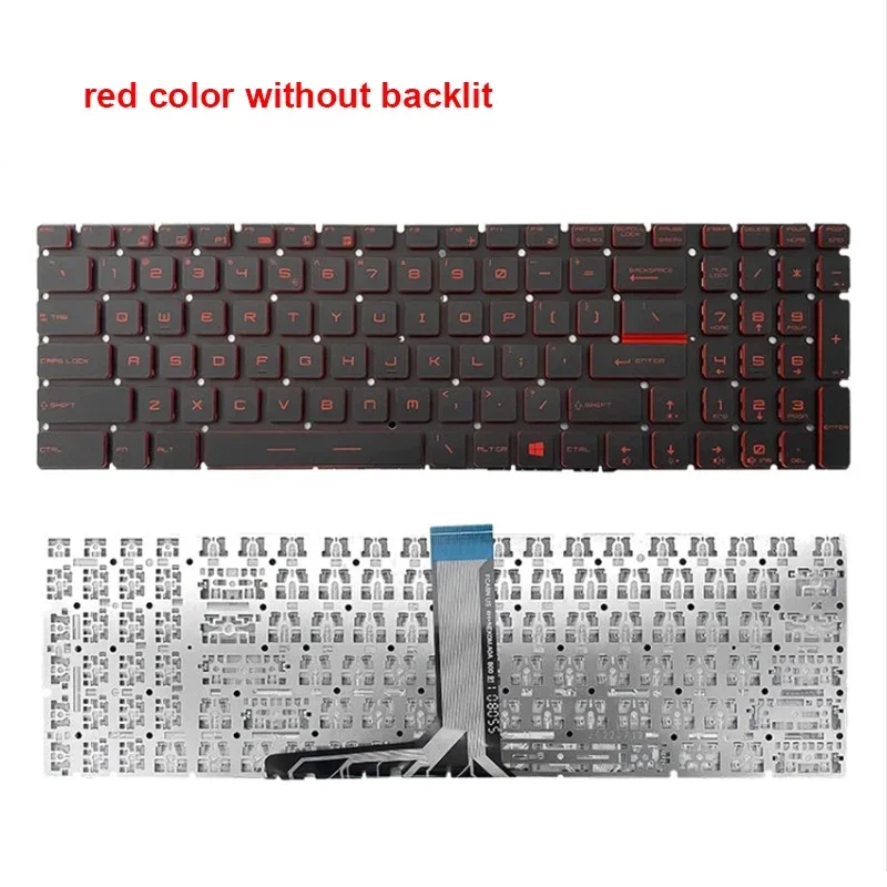 Новая оригинальная сменная клавиатура для ноутбука MSI GL65 MS-16JB/16P5/16H8/16k2/16U7/16K4 7RFX GL63M