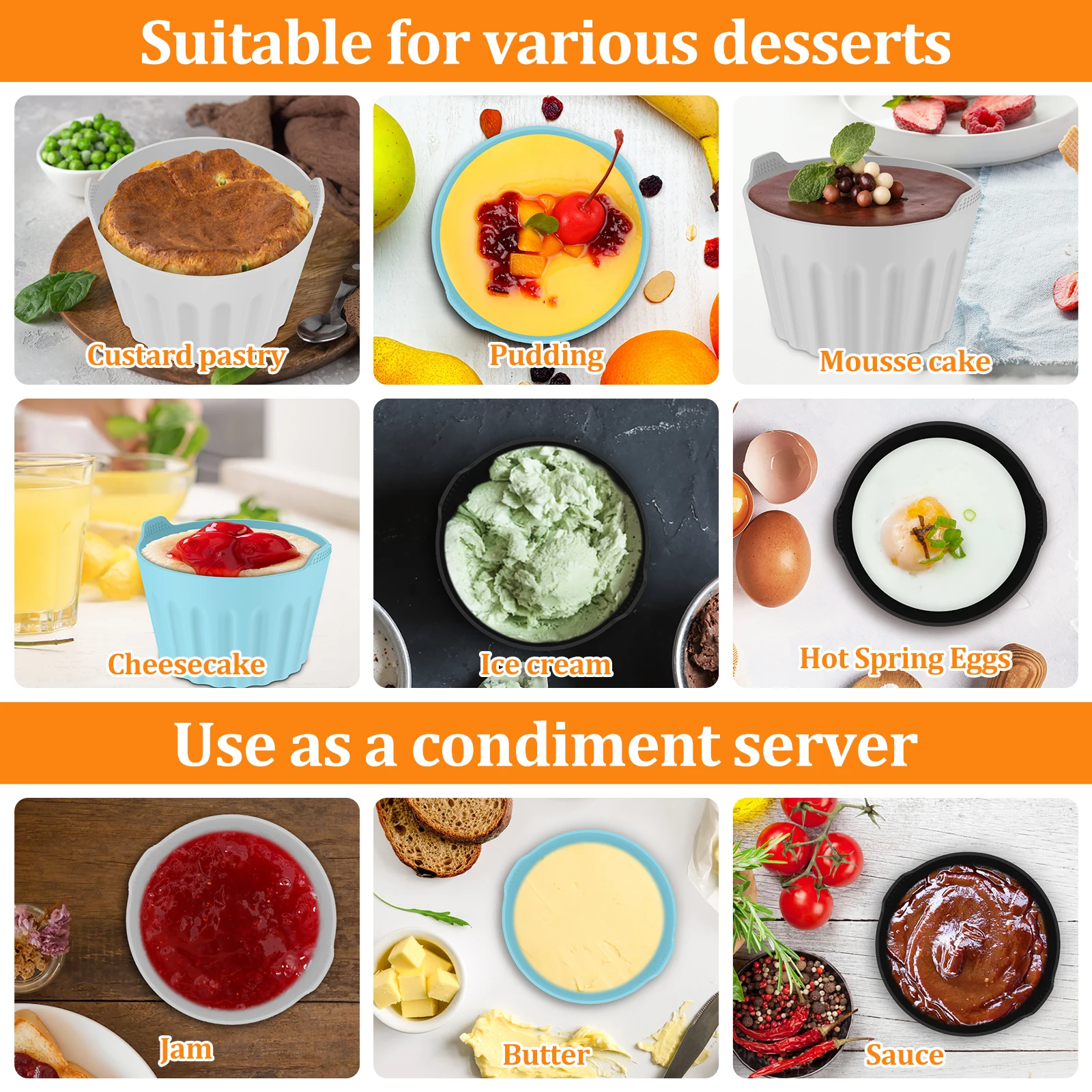 9 шт. силиконовые формочки для яиц