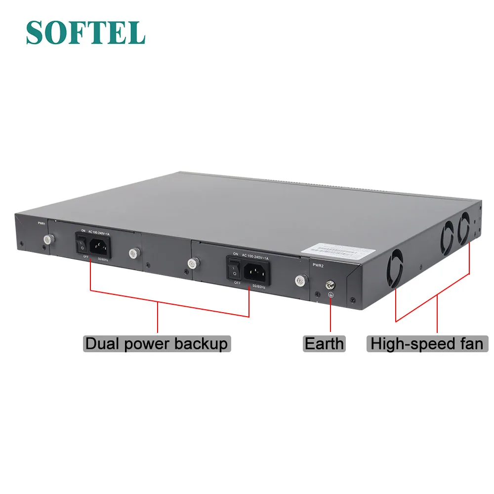 Olt Gpon 8 портов Макс коэффициент разделения 1:128 1024 Vsol FTTH