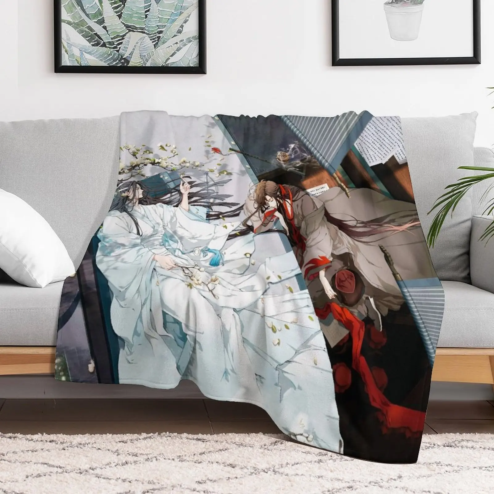 Wangxian в гусу Lan плед одеяло кровать модные декоративные пледы одеяла