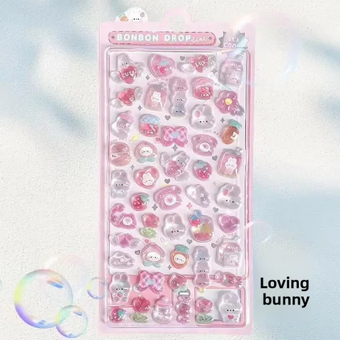 3D наклейки пластик kawaii