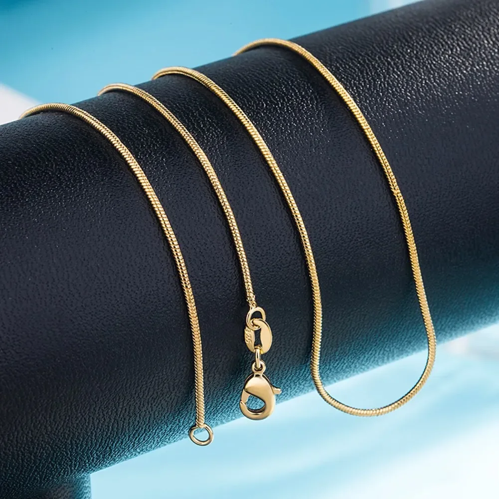 Цепочка из серебра 925 пробы под золото 18 К 2 мм