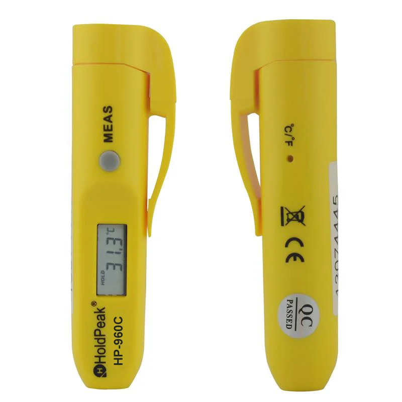 Портативный цифровой Бесконтактный инфракрасный термометр HoldPeak, лазерный прибор для измерения температуры,-30-275 °C