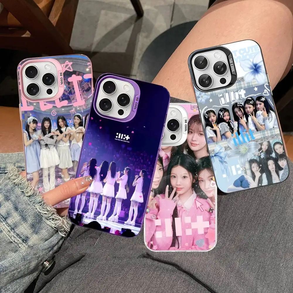 Фото Чехол для телефона Kpop Group I-Illit для iPhone 17 16 15 14 13 12 11 Pro Max Plus, серебристый цвет. №1