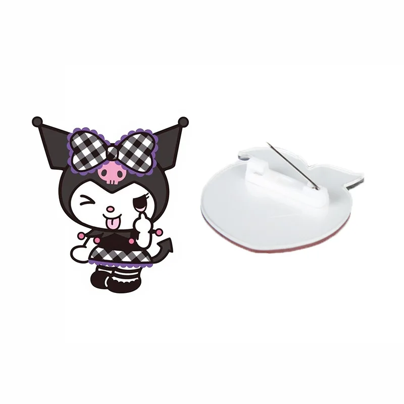 Броши Kuromi акриловые значки для сумок аксессуары сделай сам Женская медаль