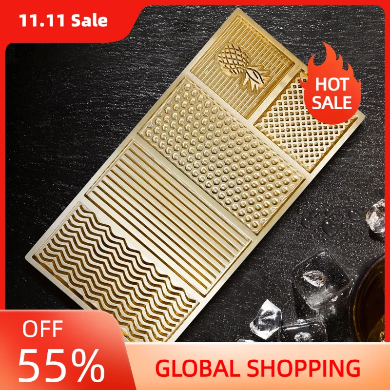 Штамп для льда латунная пластина штамповки кубиков шаблон в виде ананаса волны