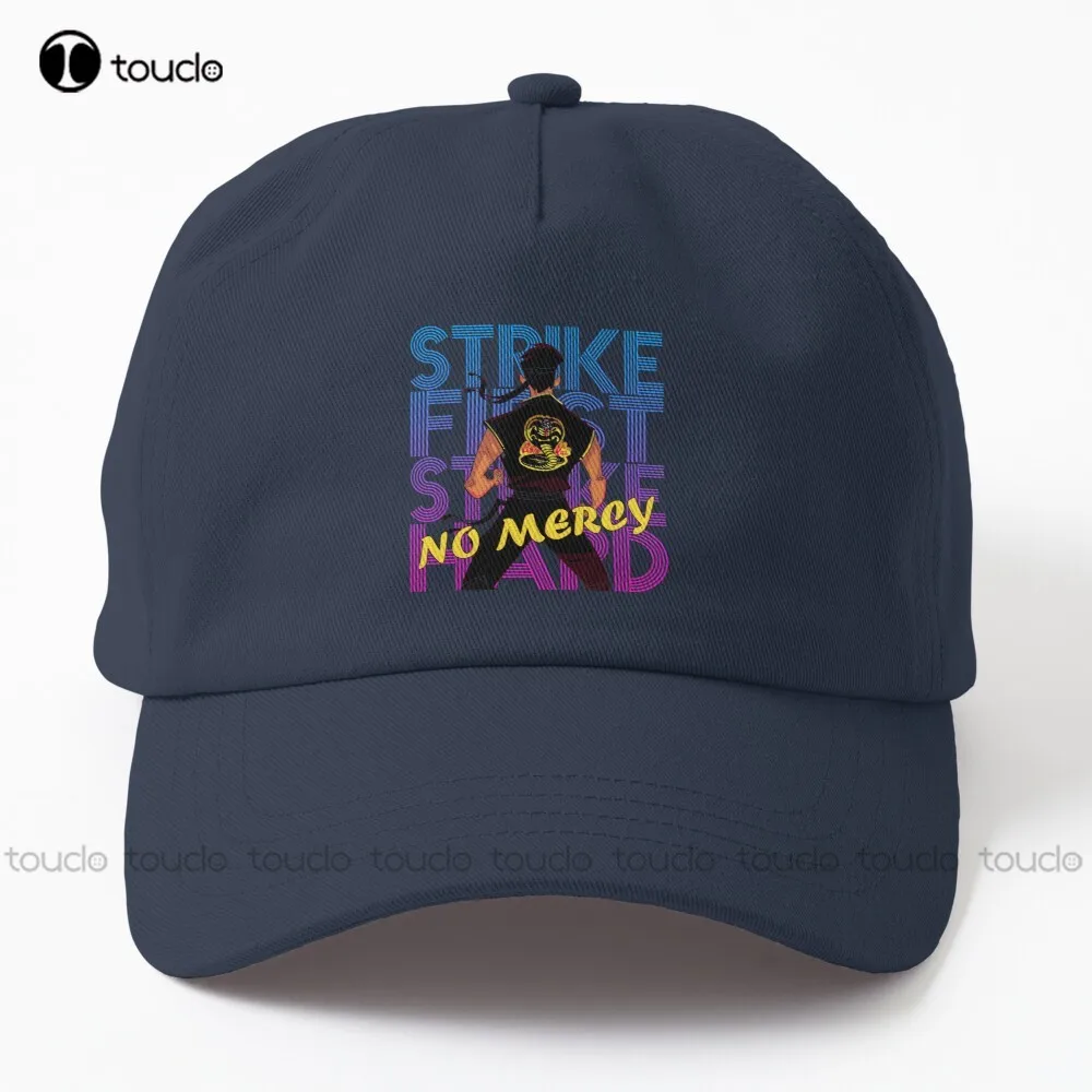 

Eagle Fang Karate Strike First Strike Hard No Mercy Dad Hat Caps For Women Hip Hop Trucker Hats Sun Hats