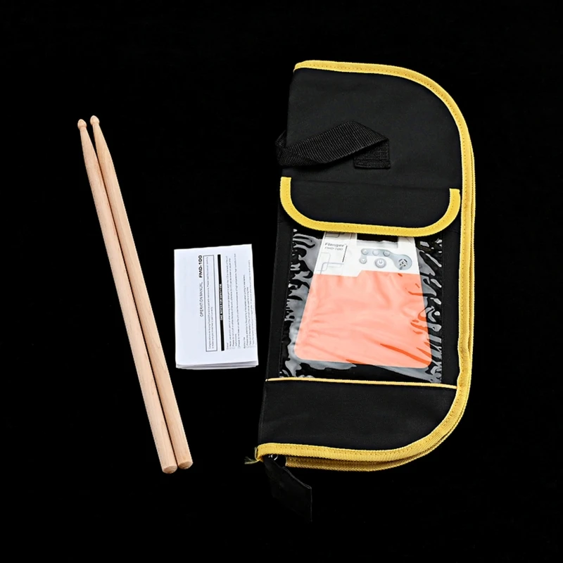 Silent Drum Practice Pad Dumb Drum with Drum Sticks & Storage Bag for Beginners