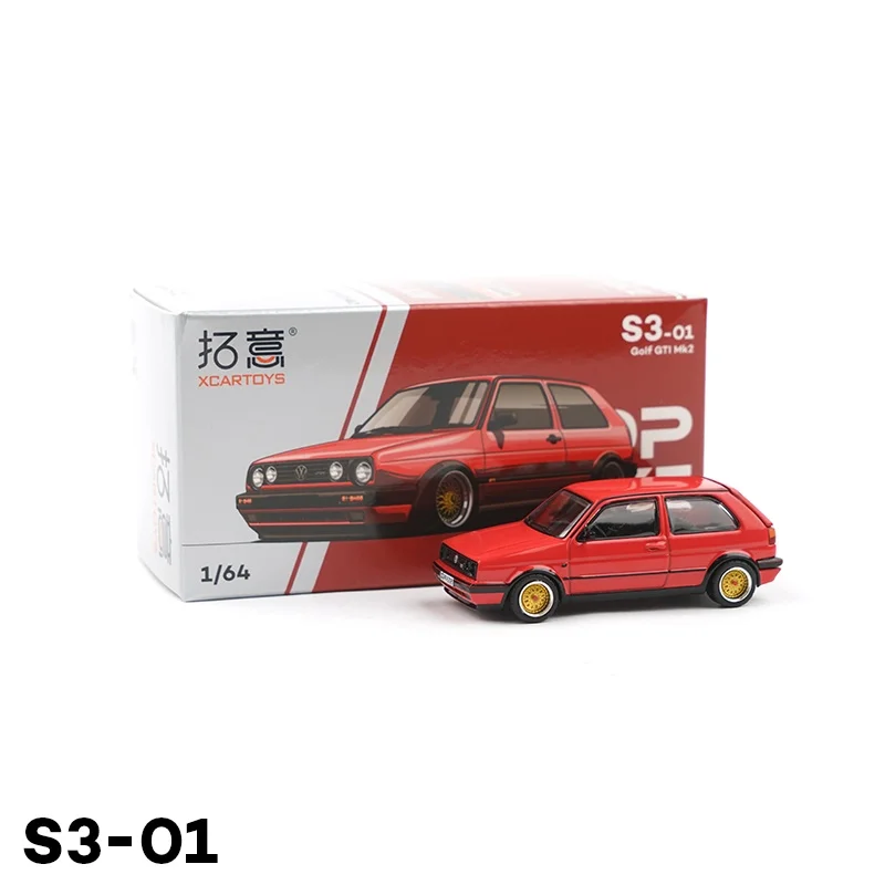 

XCARTOYS 1:64 Go-lf GTI Mk2 Red Diecast Simulation Model Cars Toys