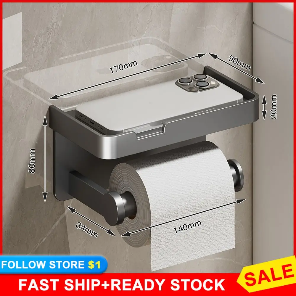 

Pumping Paper Rack Convenient Modern Wall-mounted Sanitary Roll Rack Wall-mounted Storage Solutions Essential Sanitary Roll Rack