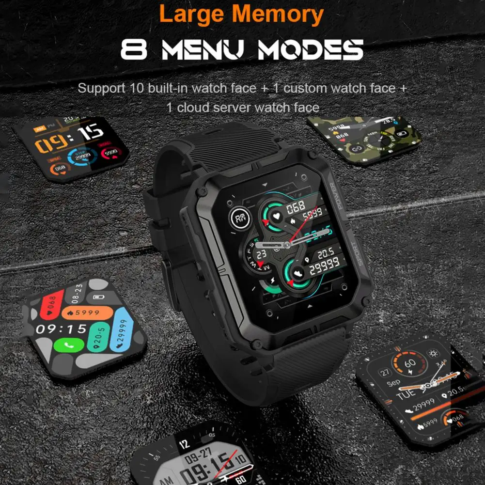 

AMZ C20pro Electronic Watch BT Calling Smart Watch IP68 Waterproof Smart Wristwatch Multiple Sport Modes Digital Watch reloj