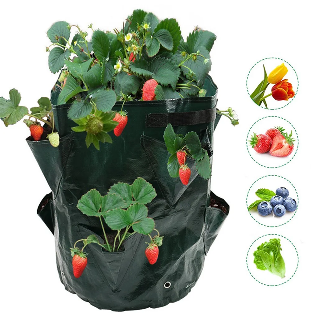 

Potato Plant Grow Bag PE Vegetable Fruit Planting Pot Planter with Handle Garden Greenhouse Container Home Supplies