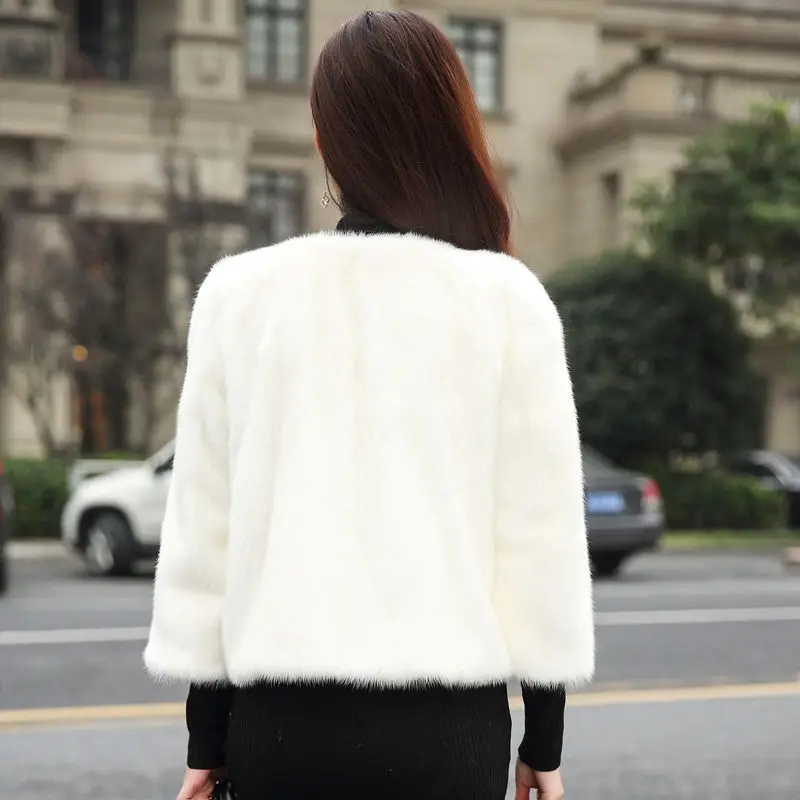 Women 'S Fur Jacket Faux Fur Coat Women 'S Short Coat Imitate Rex Rabbit Fur Coat Faux Fur Coat