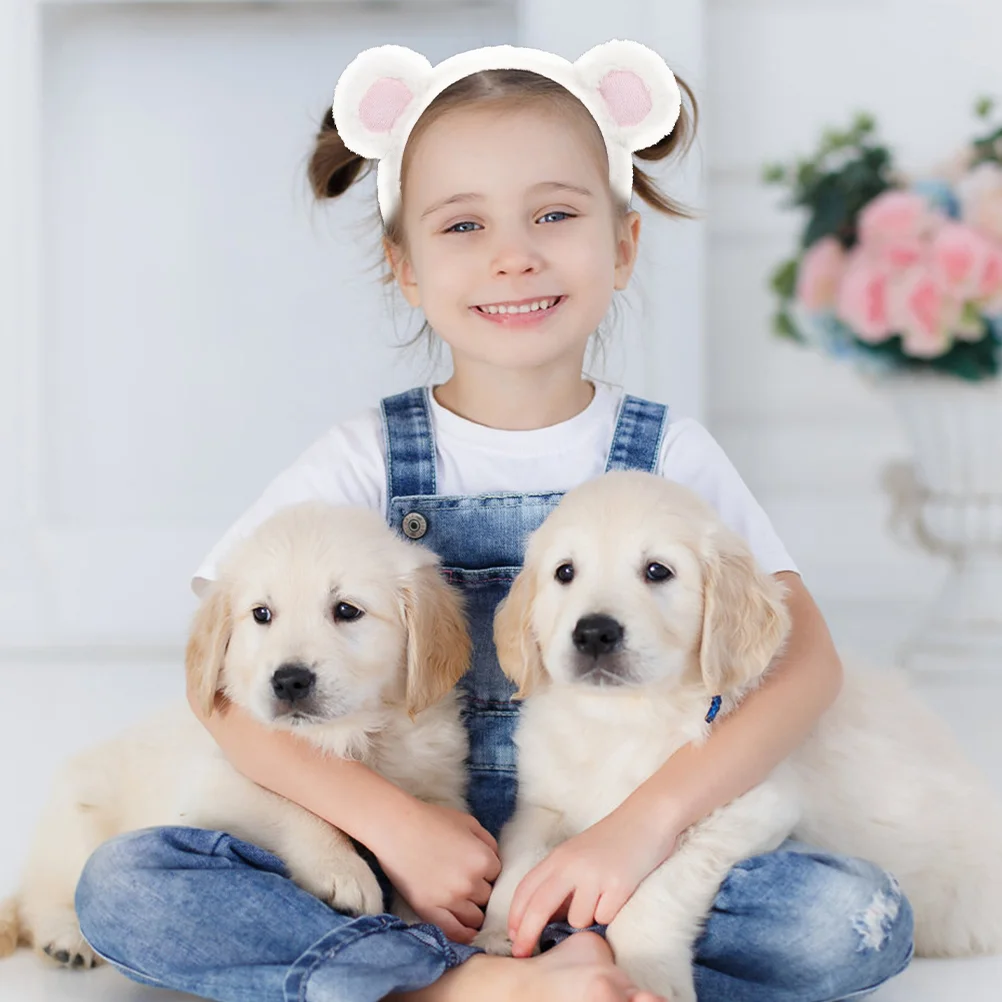 

Bear Ear Headbands Plush Animal Ears Headband Cute Care Party Cosplay Decoration