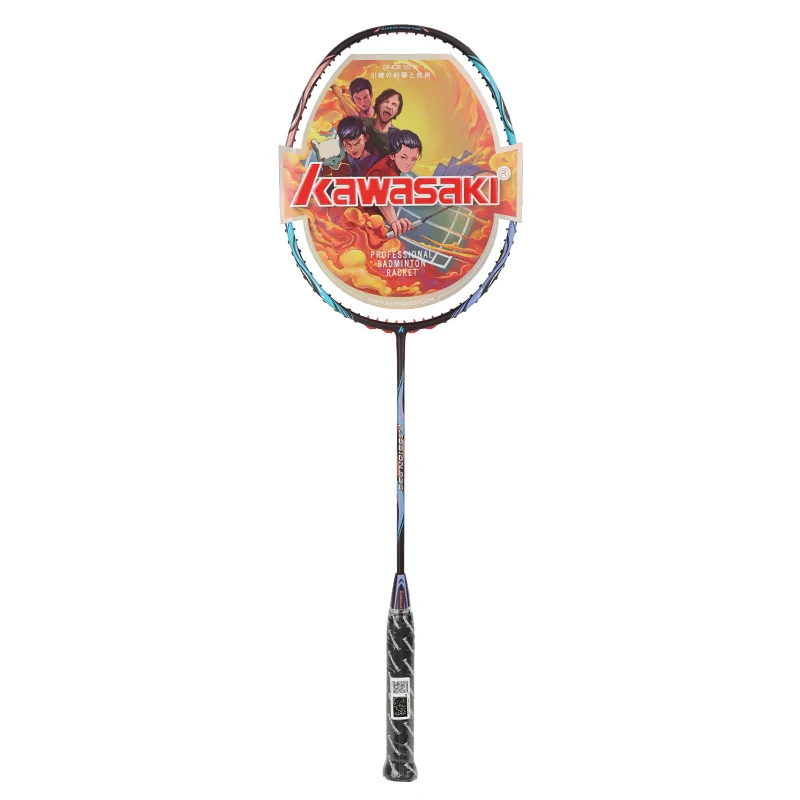 Kawasaki Racket Badminton Carbon Fiber with Badminton Bag P36 18-28LBS Tension Sports Equipment Professional Badminton Racquet