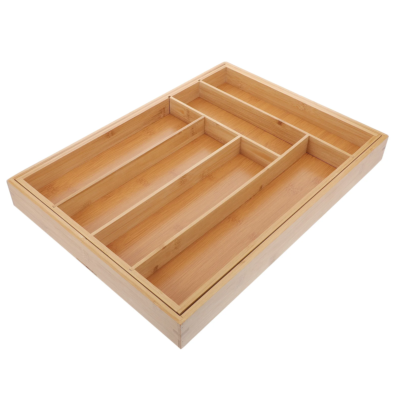 

Black Walnut Western-style Drawer Type Cutlery Storage Box Desktop Wood Storage Tray Tableware Organizer (Picture 1)