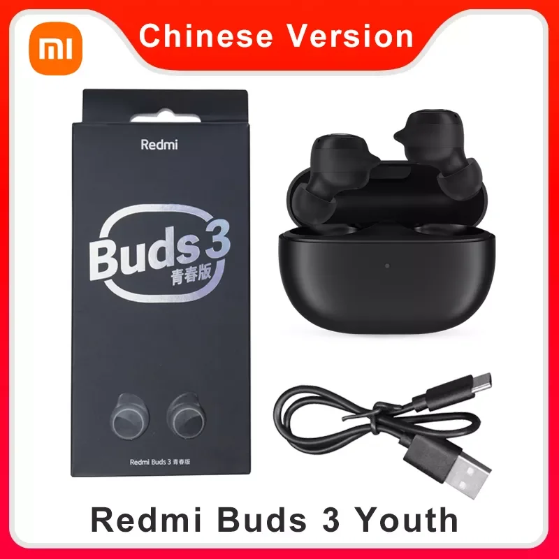 

Беспроводные наушники Xiaomi Redmi Buds 3 Lite Youth Edition, TWS, Bluetooth 5,2, наушники IP54 для Redmi Note 10 Pro Mi Buds3 Lite