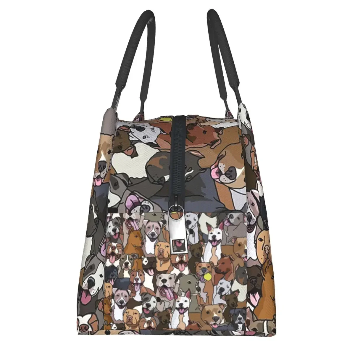 Сумка для обеда Pitbull с изображением собаки Термосумка пикника изоляцией детей и