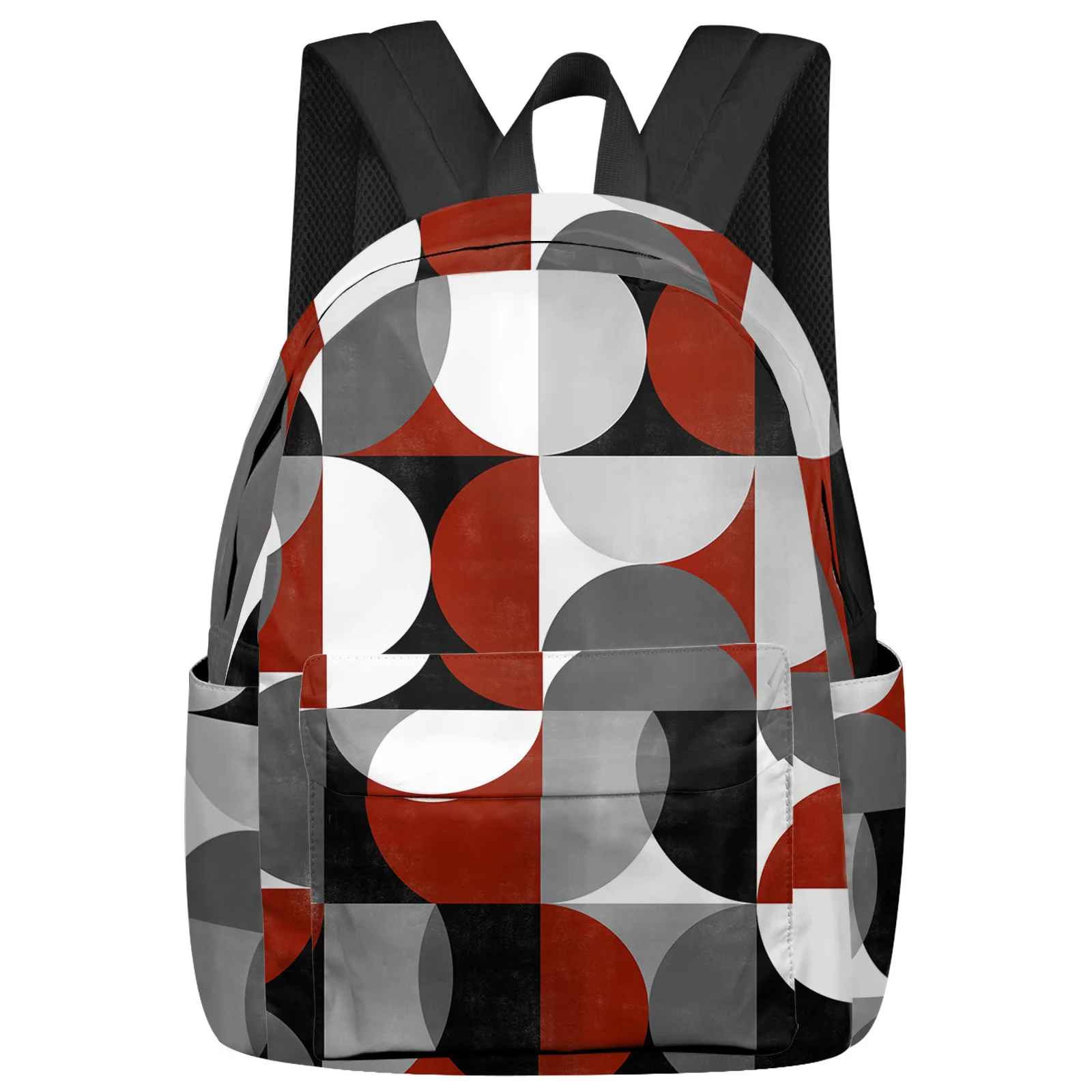 

Скандинавский Ретро средневековый геометрический абстрактный красный рюкзак, школьные ранцы на заказ, рюкзак для ноутбука для мужчин и жен...