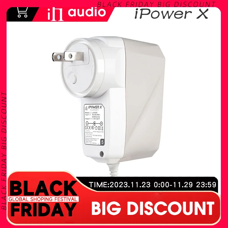 

iFi iPower X DC Low Noise Power Adapter Hifi Decoded Headphone Amplifier Noise Elimination Filter Low Ripple Safety Protection