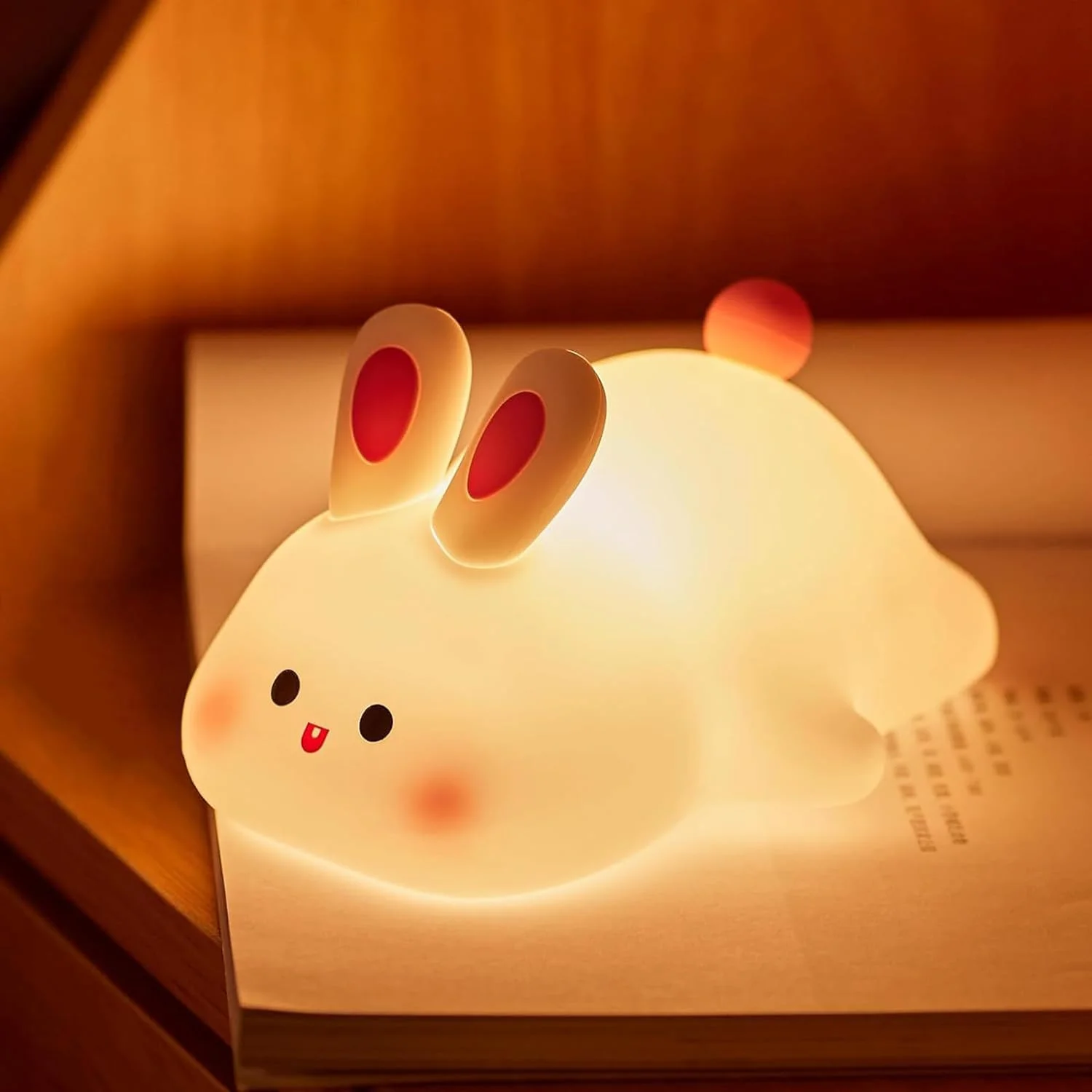 

Милый кролик ночник силиконовый USB