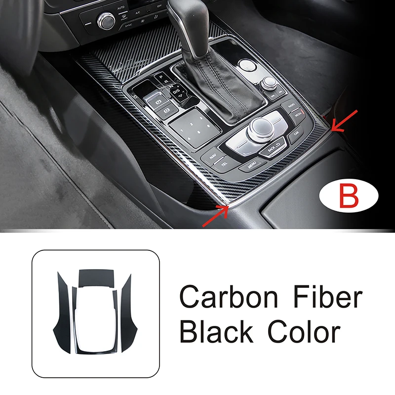 Нержавеющая сталь, центральная консоль, рамка переключения передач, декоративная накладка для Audi A6 C7 2012-2018, Стайлинг автомобиля, аксессуары для интерьера