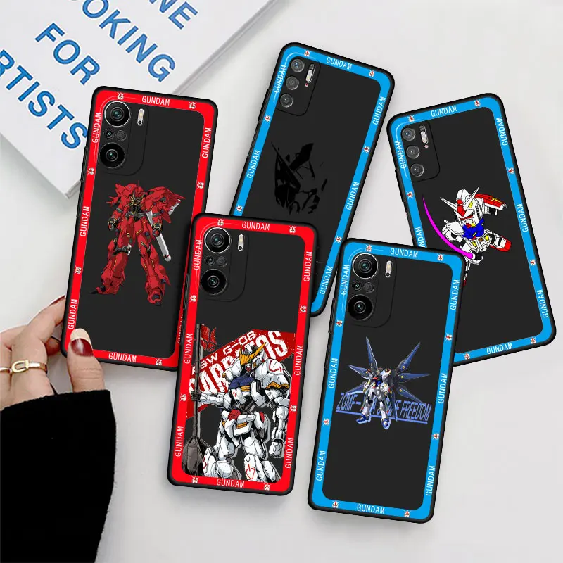 

Cool Robot GUNDAM Case For Xiaomi Redmi Note 11 10 Pro 12 9S 9 8 9C 9A K40 10C 8T 9T Silicone Phone Shell