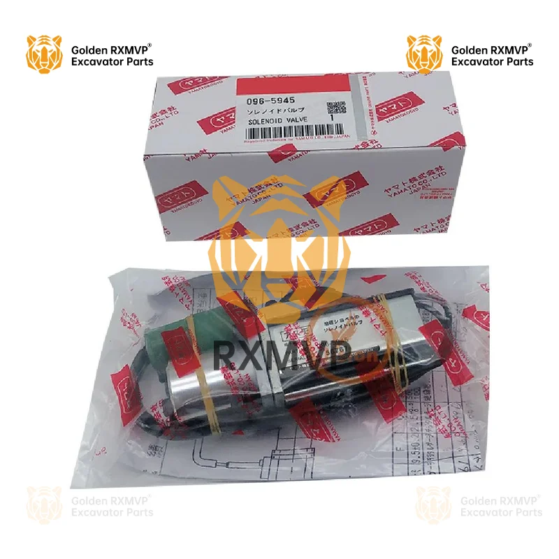 Для 096-5945 0965945 Электромагнитный клапан гидравлического насоса подходит для Cat E70b