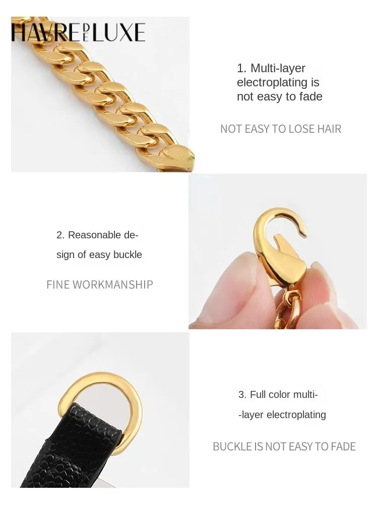 Women's bag crossbody chain Roland bag clutch modified chain caviar shoulder strap accessories single buy