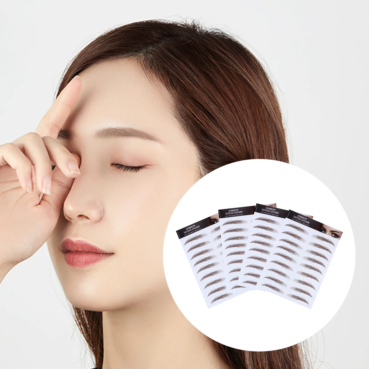 

Eyebrowstickers Eyebrows Sticker Brow Fake Makeup False Waterproof Temporaryauthentictransfer Off Peel 6D Transfers Hair 4D