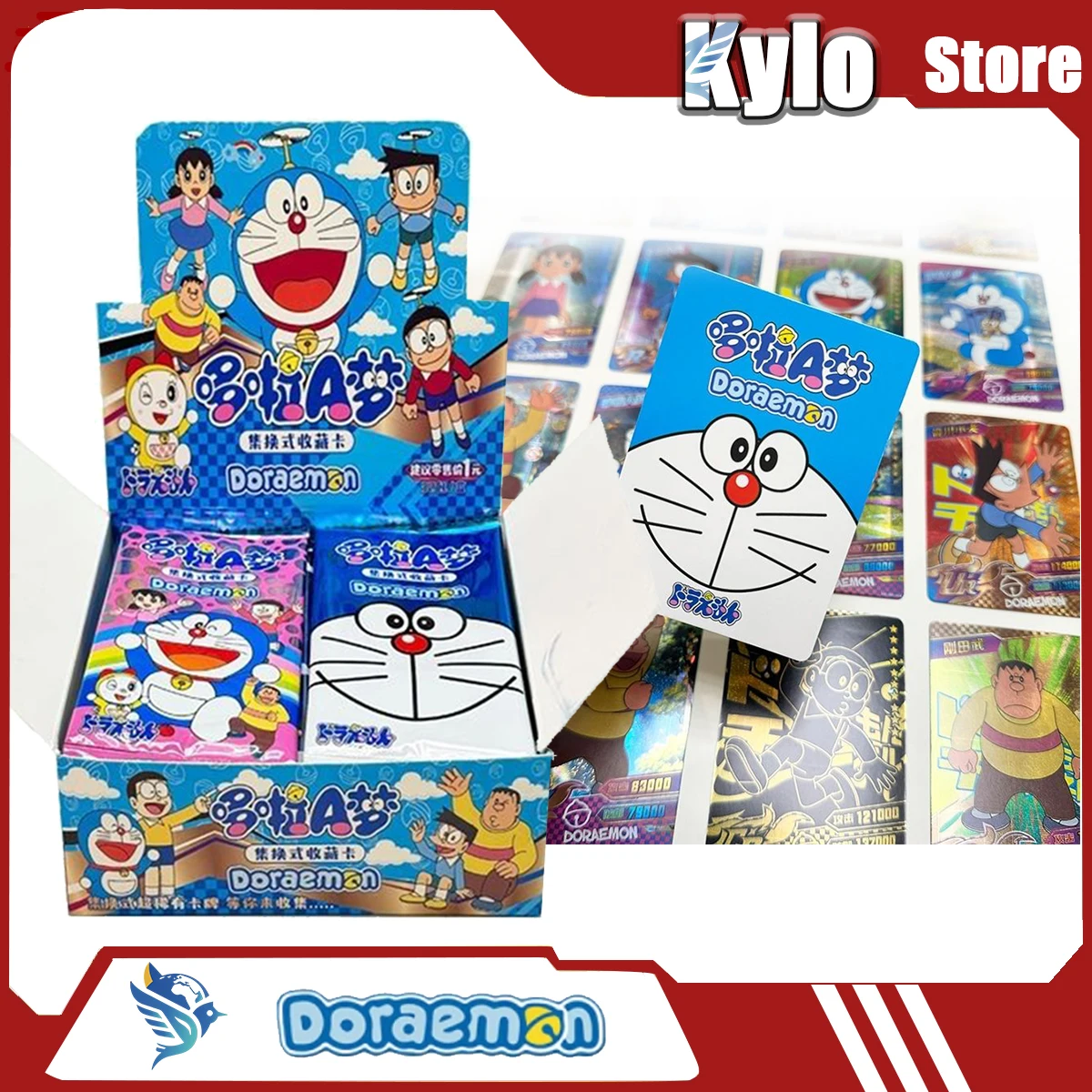 Фото 2025 Новые карты Doraemon, карты из фольги, Тинкер Белл, робот, кошки, синие толстые люди, CP редкие карты, коллекционные карты, периферийные устройства в стиле аниме №1