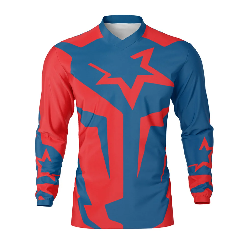 

Fast Quick-Drying Mountain Bike MTB Motocross Downhill Wear Mountain Jersey Long Shirts For Clothes New Customize 2022 Cycling