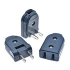 Штепсельная вилка и розетка с вращением на 90 градусов, американское соединение с двумя плоскими штативами