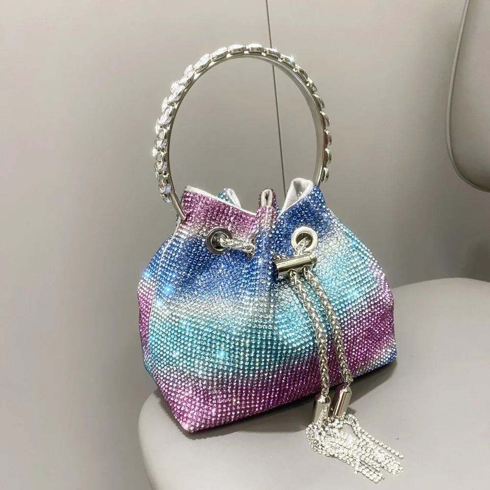 

Purse For Shoulder Clutch Designer Rhinestone Women Handbags Banquet Luxury Bags Bags Bucket Crystal Purses Bag And Evening