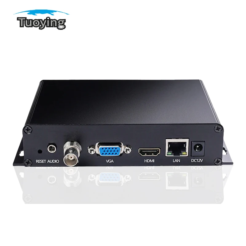 Реле потокового мультимедийного декодера декодер Ip-Vga Cvbs H265 H264 IP-HDMI со