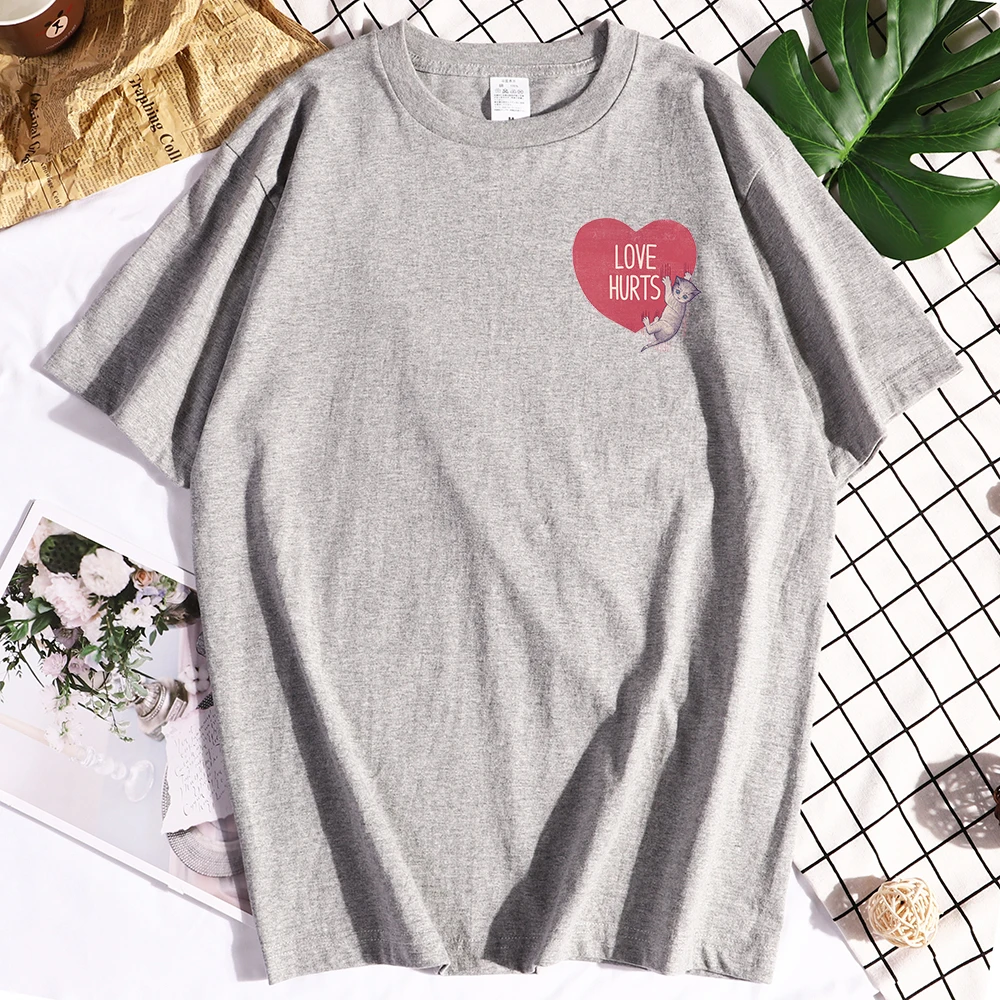 

Женские футболки с принтом кошки, вызывающие сердечко, большие размеры S-Xxxl, женские футболки с коротким рукавом и круглым вырезом, Модные Ви...