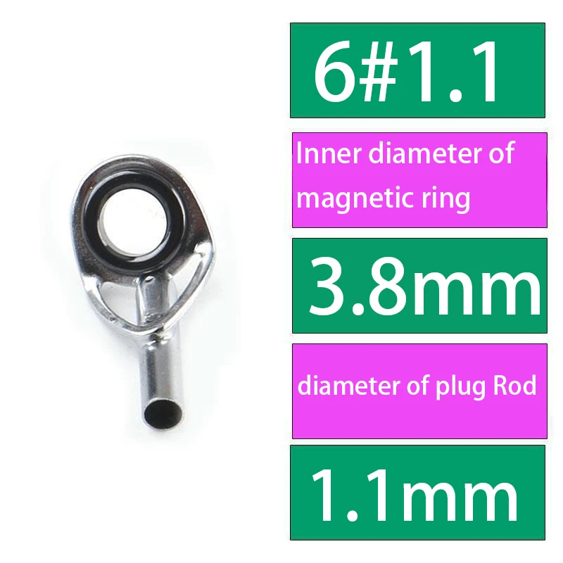 

Guide Eye 304 Stainless Steel Ceramic No Worries Of Moisture And Rust Wear Resistant Fishing Top Ring Rod Prevent Rusting