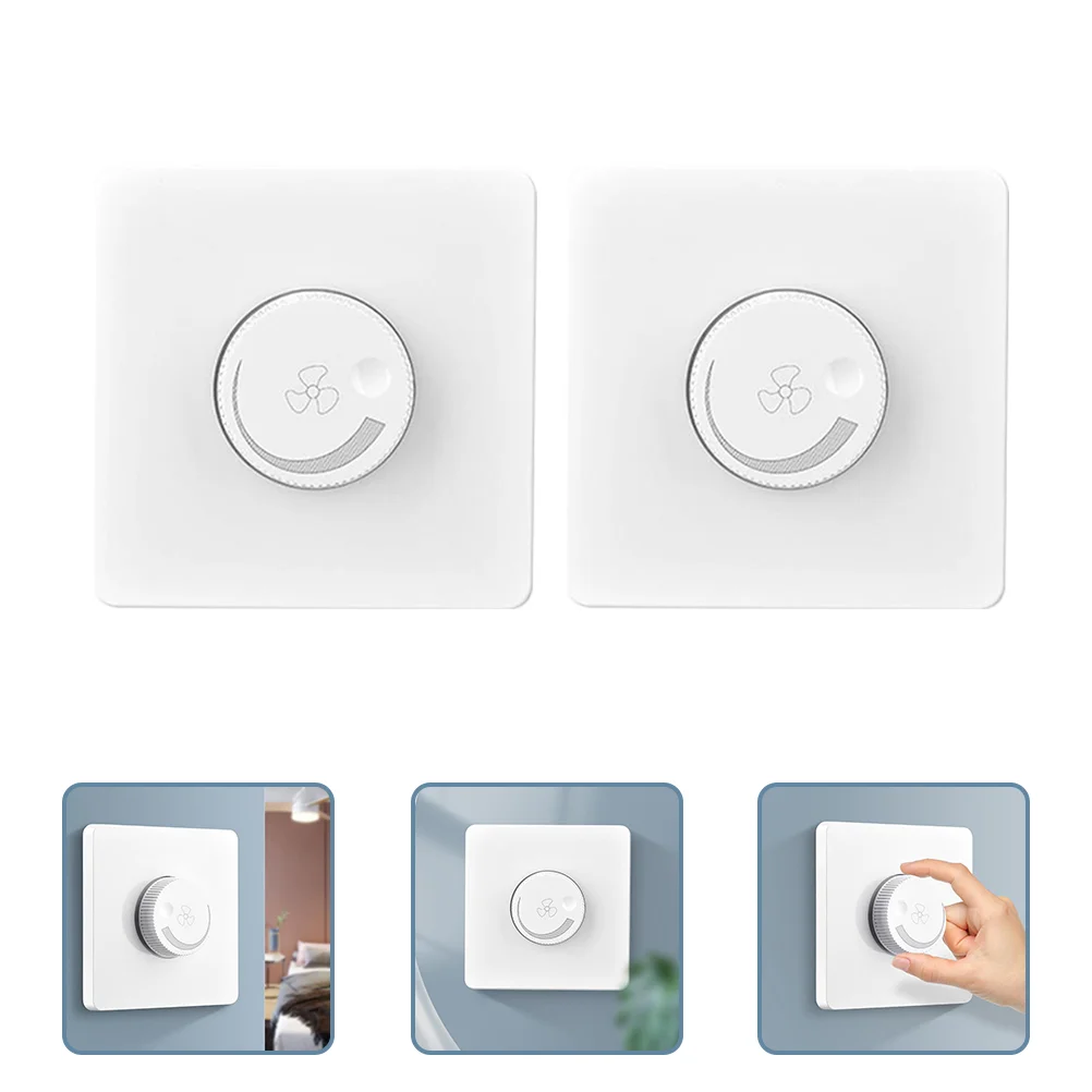 

2pcs Control Vent Fan Control Adjuster Ceiling Fan Wall Control Laptop Fan Control Fan Control Fan Dimmer
