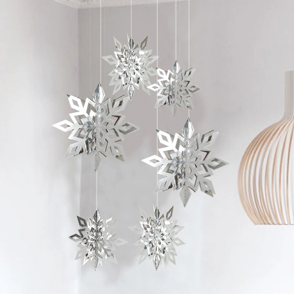 Совершенно новый высококачественный кулон в виде снежинки рождественский декор
