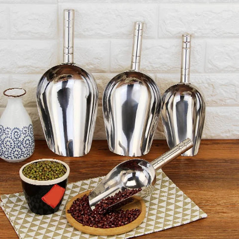 Совки для льда Квадратная лопата Лопата муки чая рисового магазина Нескользящая