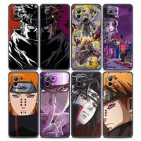 naruto phone case for xiaomi mi 11i 11 pro 11x pro 11t pro poco x3 pro nfc m3 pro f3 gt ne soft cover anime akatsuki uchiha pain
