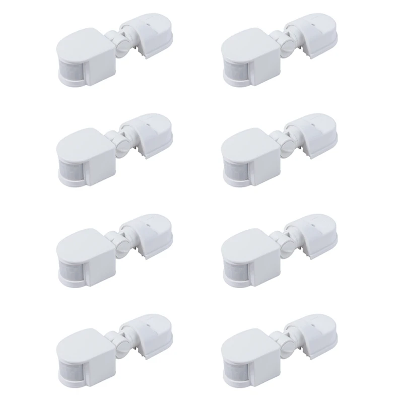 

Retail 8X Infrared Motion Sensor AC110V-240V Adjustable Sensor Switch For PIR Body Motion Sensors For Multiple Scenarios(White)